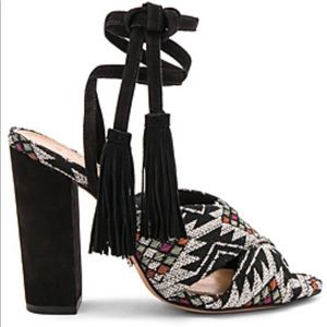 Schutz Aztec heels for sale. Worn once. Size 7.